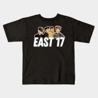 East 17 / Retro 90s Style Design Kids T-Shirt